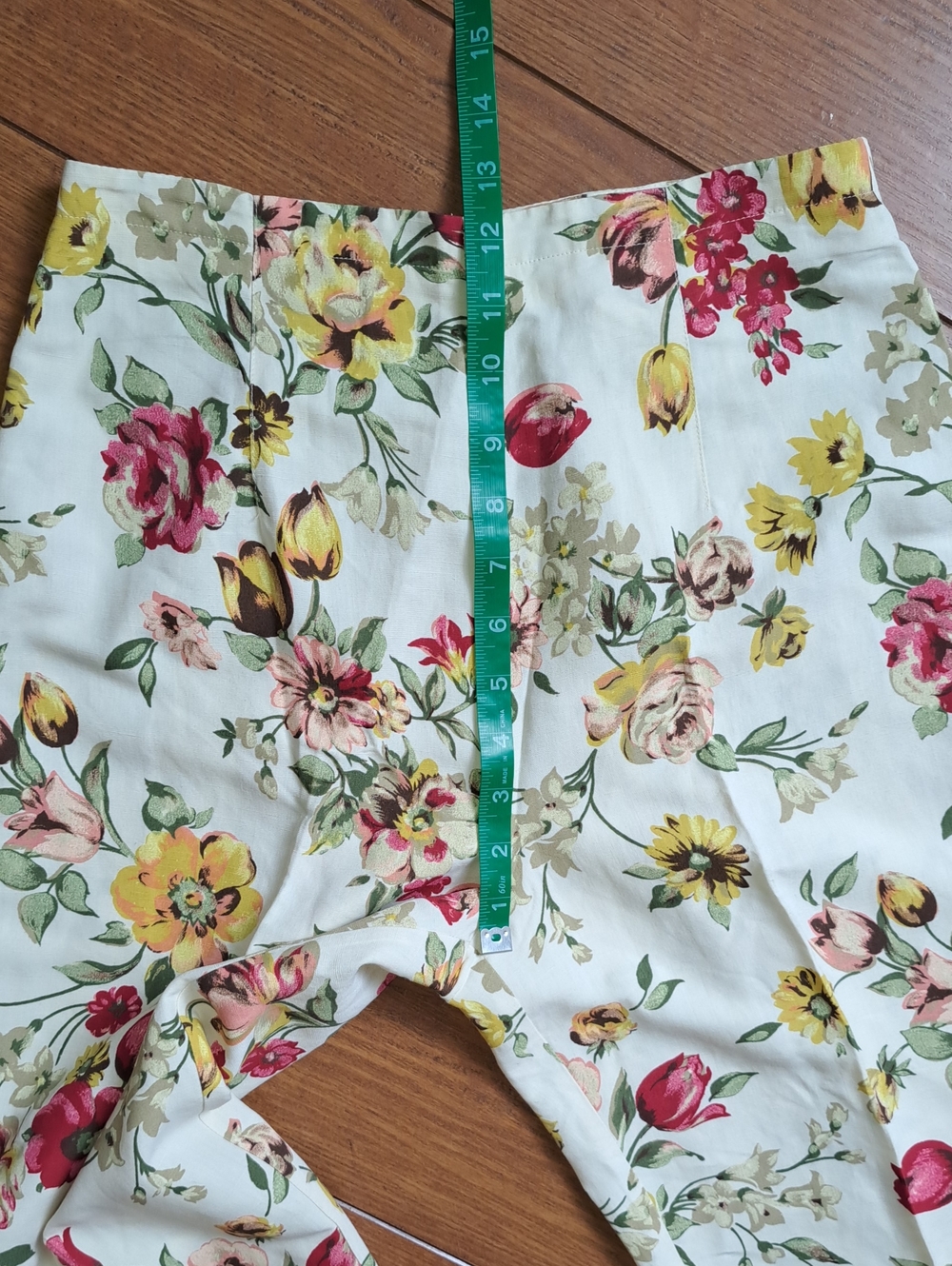 MAX&Co. Active Floral Linen Blend Trousers IT 42 US 2 Made in Italy - Picture 10 of 11